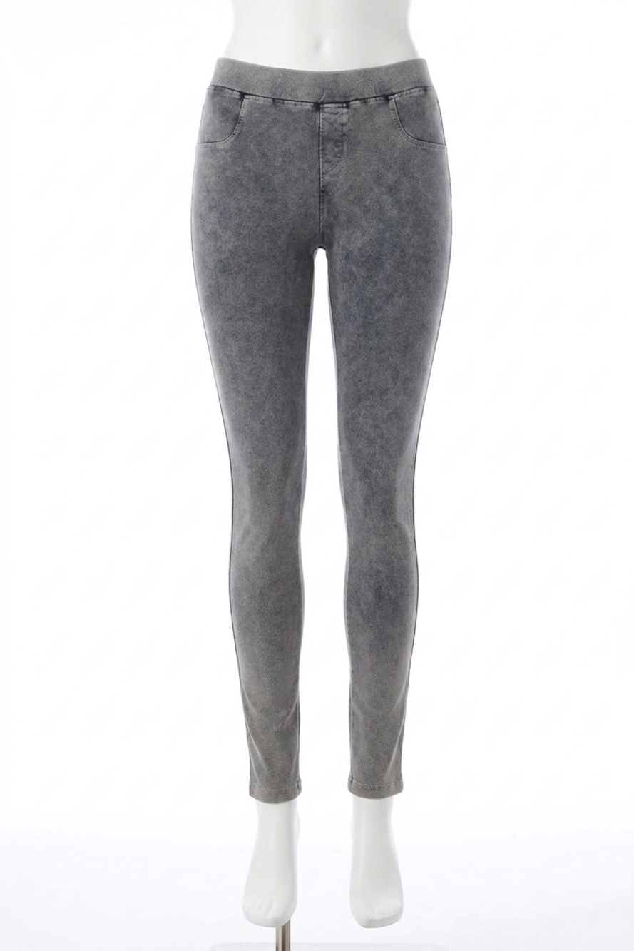 NEW FRENCH KYSS mid rise leggings in light gray